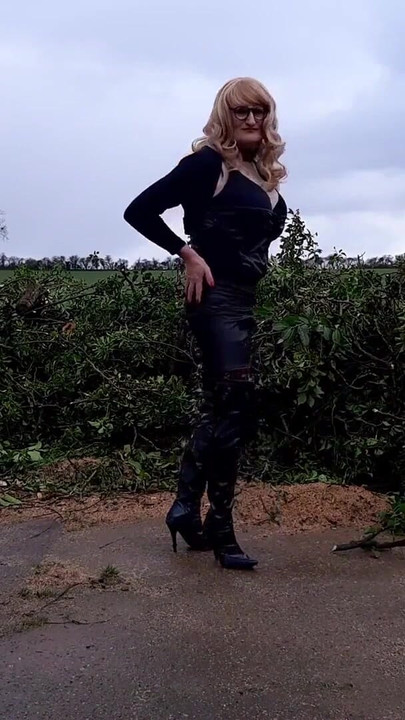 Key moment from "Crossdressing in the Countryside"