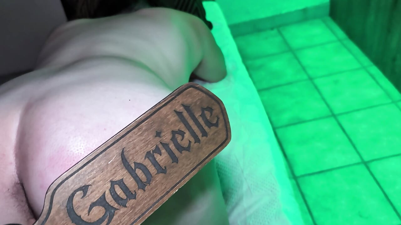 I redden her ass with a paddle