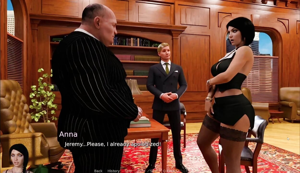 Cheating Girlfriend Anna Having Threesome Fun With Older Boss In Office