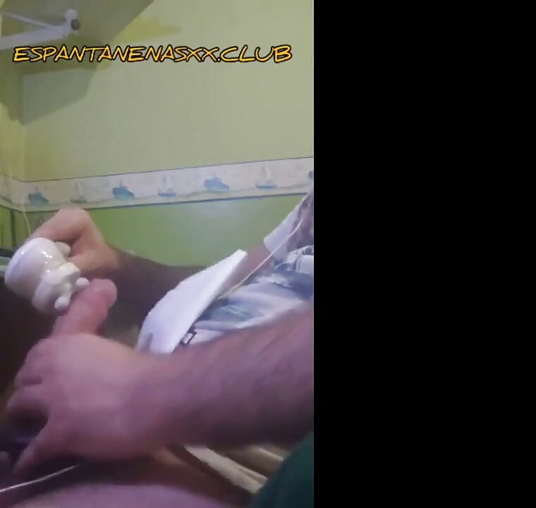 Masturbating My Cock with Two Toys