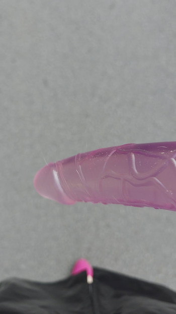 Out in pvc with my dildo