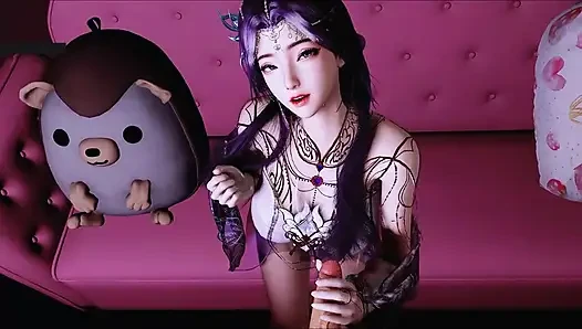 Virtuelle göttin spark: scarlet curves - Hentai mit 3D-Animation