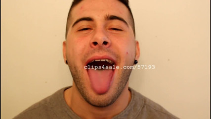 Tongue Fetish - James Mouth Video 4