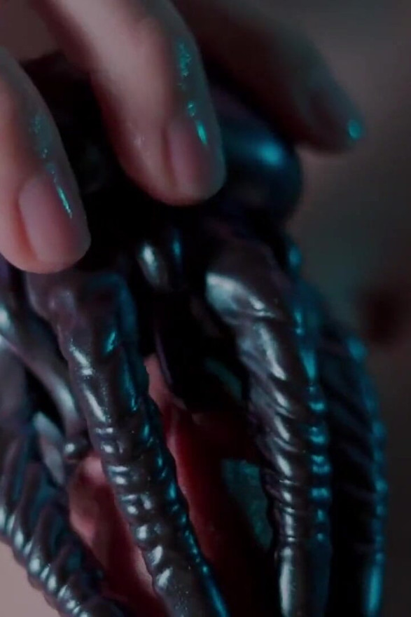 Hard Cock Meets Vibrating Toy on the Couch