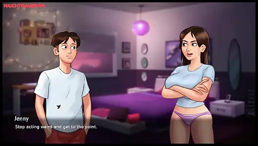 Summertime Saga Part 26 By DarkCookie - Busty Stepsis Gets Her Pussy Lick By Lucky Stepbro