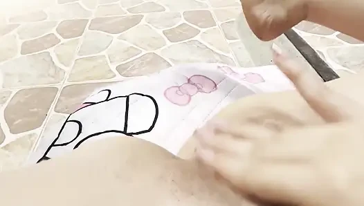 Die schöne Stiefschwester spielt gerne mit ihrem Cliptoris, bevor sie aufs College geht