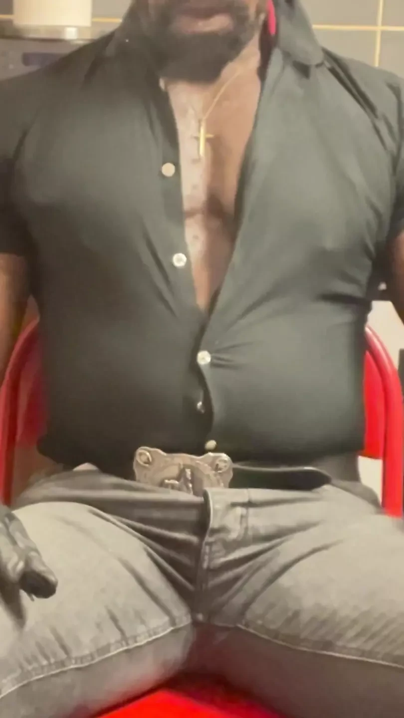 Black Leather Smoking Dad
