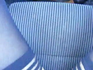 Heel fuck and cum