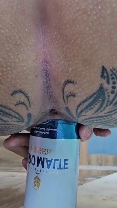 BRAVE GIRL PUTS A CAN IN TIGHT PUSSY | Clip 2