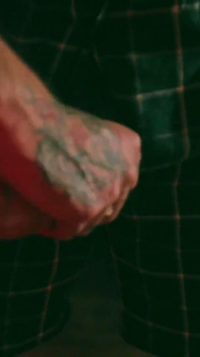 Big Uncut Cock Latino Camilo Brown Jerking Before Bed Cumshot In The Mirror | Clip 1
