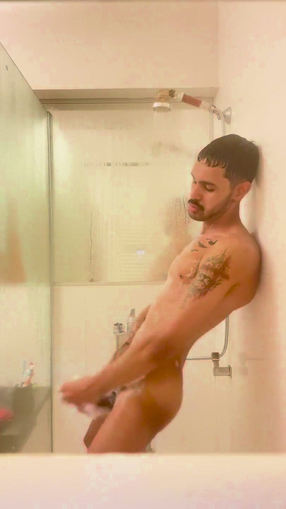 Jacking off Until I Cum in the Shower