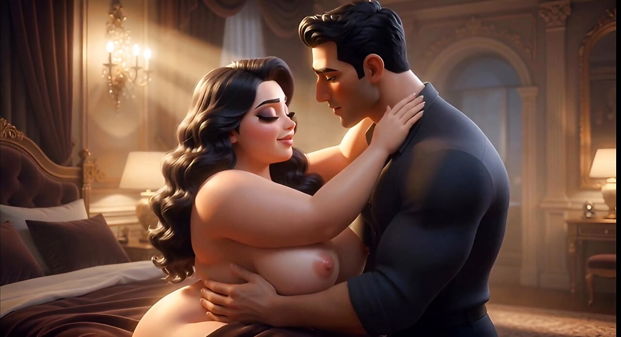 A Muslim man and a Jewish wife, with her cuckold  Christian husband watching her being fucked.