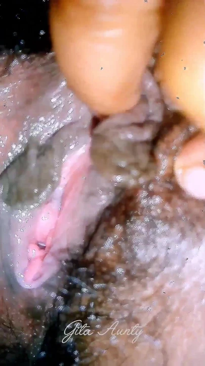 Jaw-dropping moment from "Gita aunty show big big boobs and pussy 2025  part two"