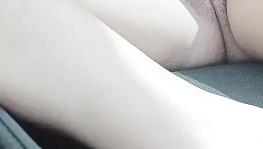 Fingering sexy Curlisita in the car (Tight pussy POV)