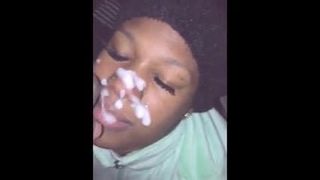 10 Amateur ebony facial cumshots vol. 2