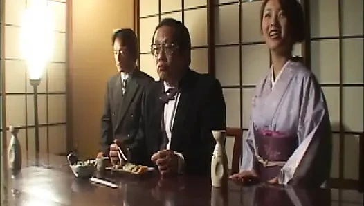 P128G02 Die Requisite eines traditionellen japanischen Restaurants, in dem ein einzelner Fehler eine Schleife der Sinnlichkeit ausgelöst ... Ein erotisches Drama in der frühen Showa-Ära!