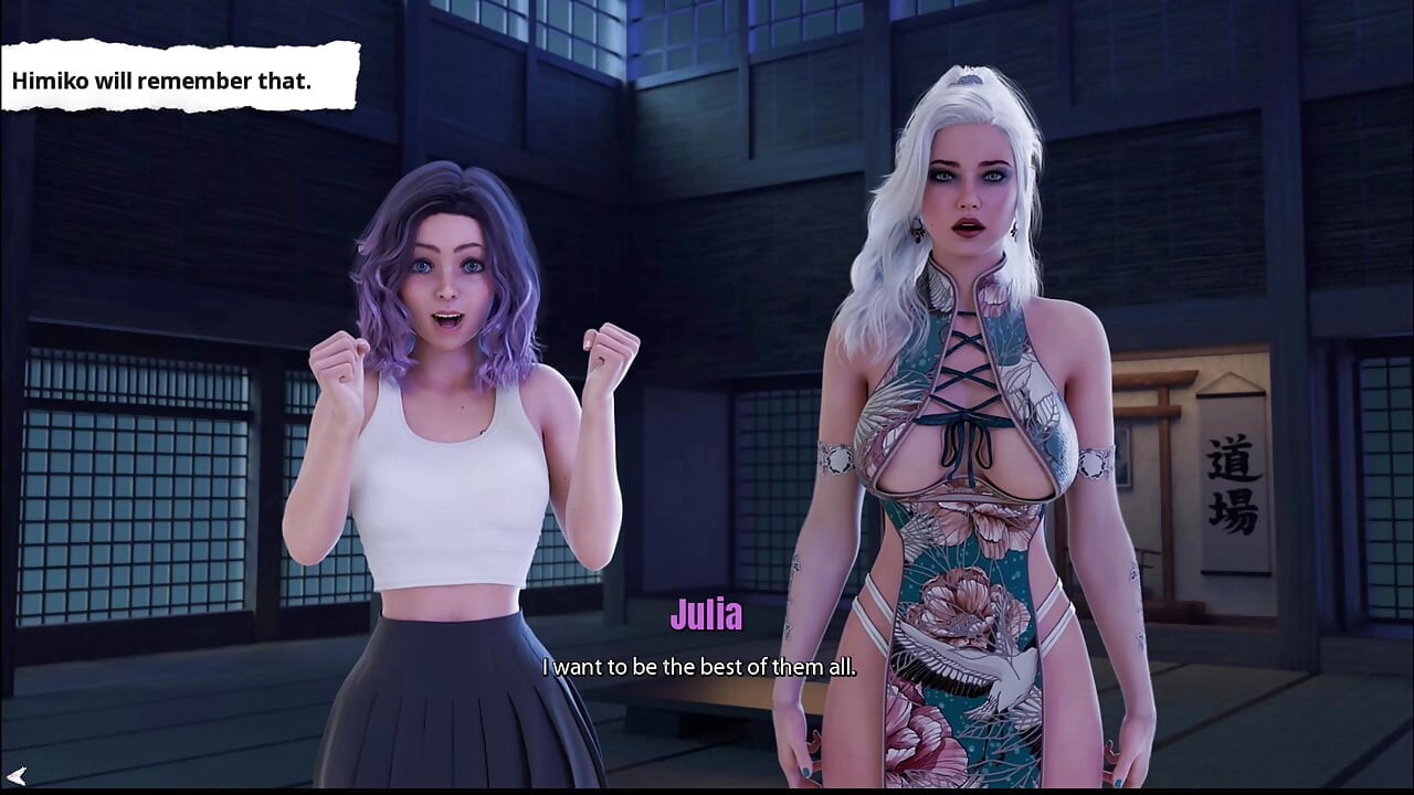 Julia en Japón - Himiko aceptó entrenar a Julia