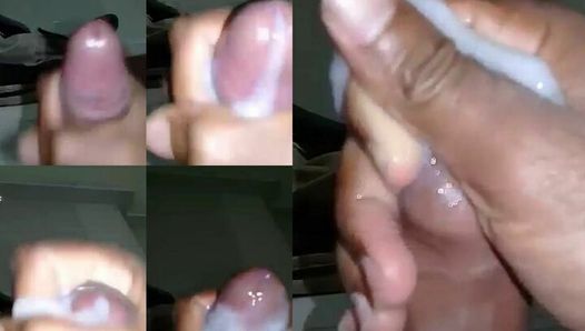 Sri Lankaanse jongen masturbeert in de kamer