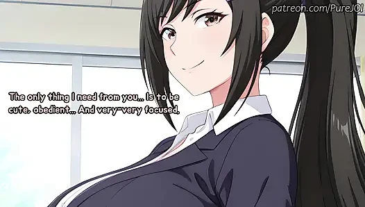 Your horny teacher Sae Chabashira became too jealous! (Sex JOI)