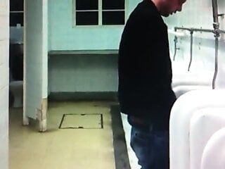 Quick bb fuck in public bathroom