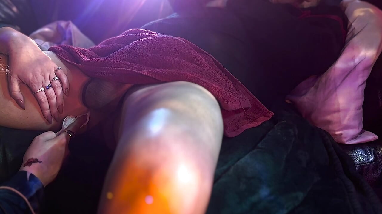 I Had to Clean His Cock with a Secret Handjob