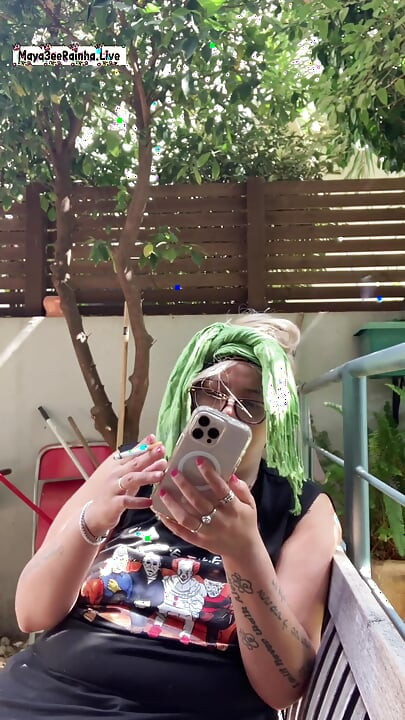Morning Outdoor Smoking Ritual - BBW Brazilian MILF Goddess