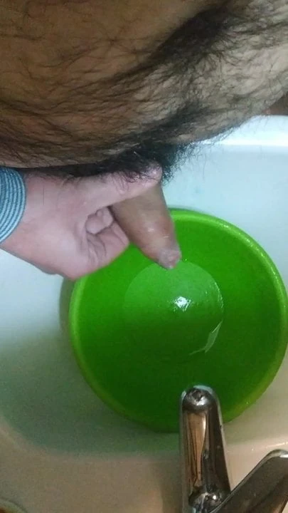 Hairy fat pig with small cock cums