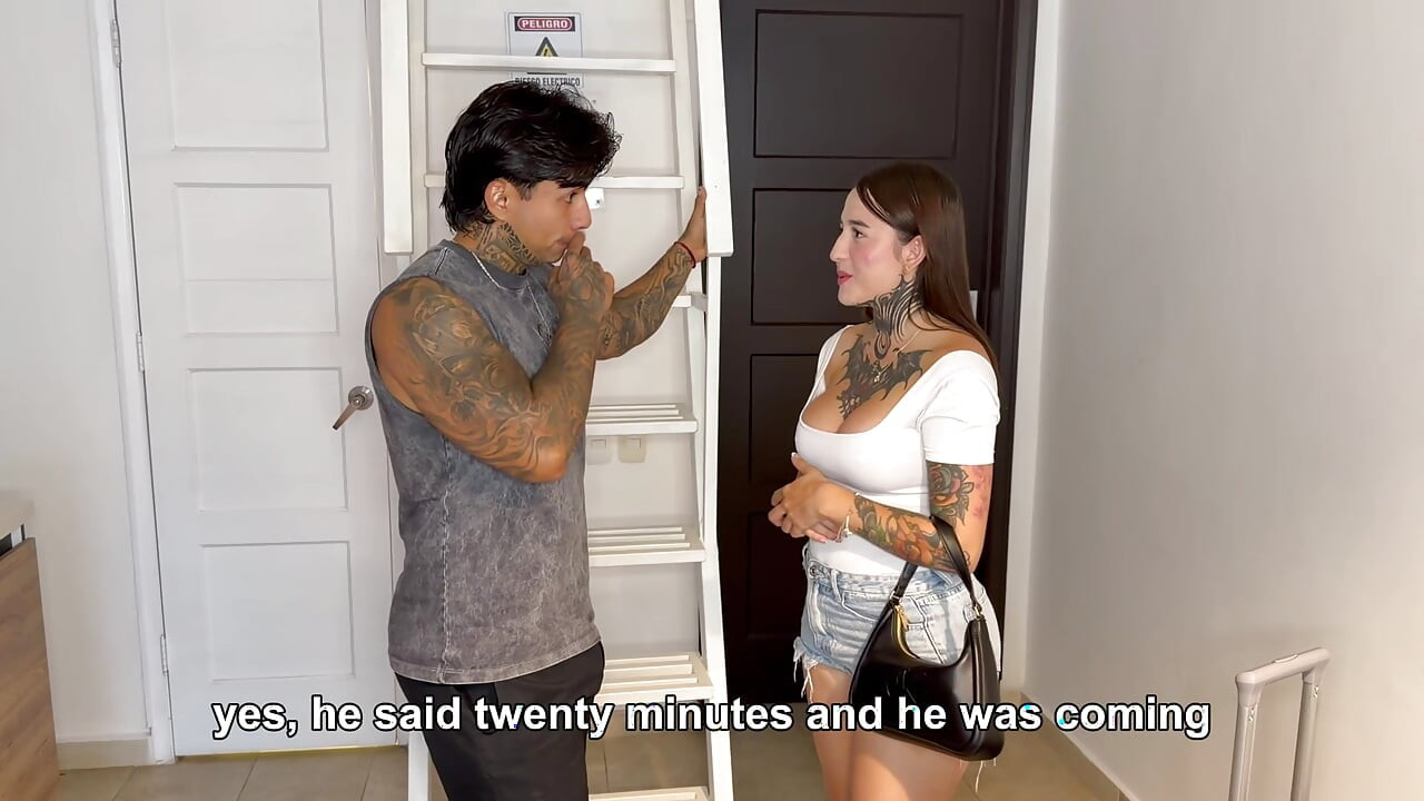 My landlord fucks me before my boyfriend arrives