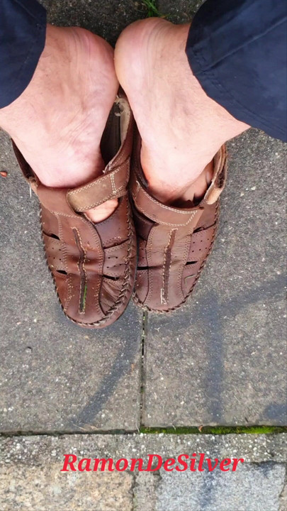 Master Ramon sells his old worn leather sandals