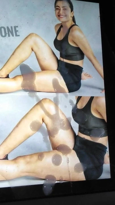 Rashmika mandanna cumtribute double huge cumblast on her