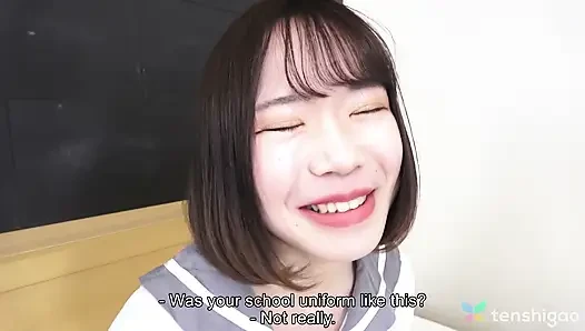 Cute Japanese Girl Next Door, Ayumi Gets Into Costume to Play