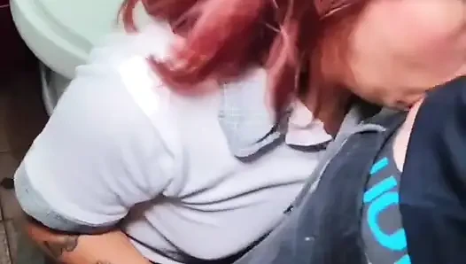 Fucked in a public bathroom
