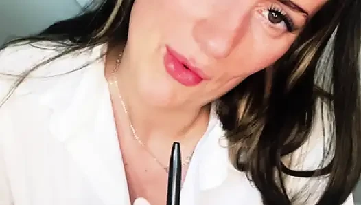 Slutty British Teacher seduces you ASMR JOI