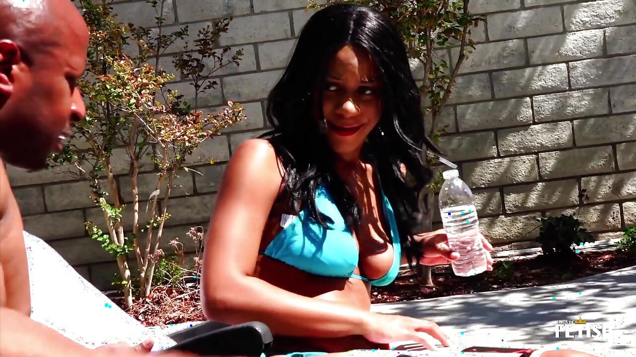 Ebony with big tits gets fucked hard by black guy instead of paying a older debt
