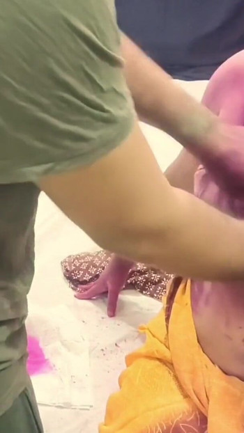 Epic moment from "Indian village Rajesh Wife Fucked In holi Festival by his Devar Hot Hindi sex Video"