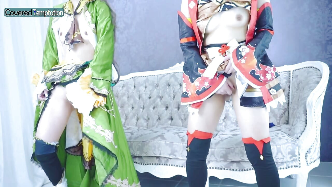 コスプレ 大人女性 スリーサム 二人のパートナーとのセックス グループシーン