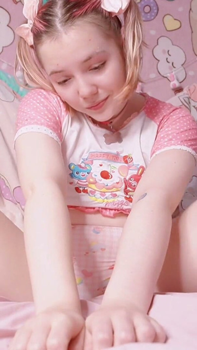 Barely Legal 18yo Petite Teen Loves Showing Off Her Cute Princess Panties And Pink Pussy Online | Clip 3