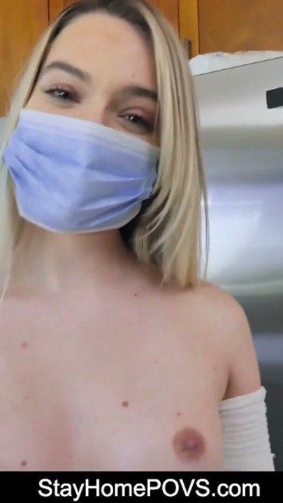 Kenna James Bored of Quarantine POV Sucks and Fucks Husband | Clip 1
