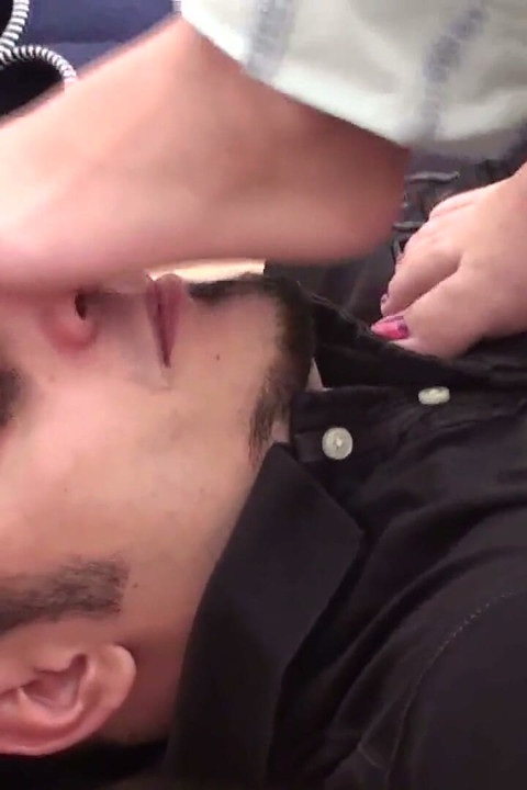 Feet smelling - from chair