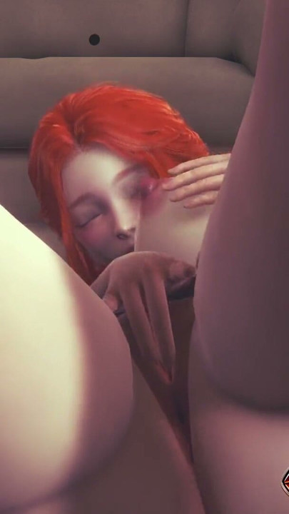 Ariella Redhead Solo Masturbation – Big Tits Anime Girl Fingering Pussy, Moaning Loudly And Reaching Intense Orgasm | Clip 2