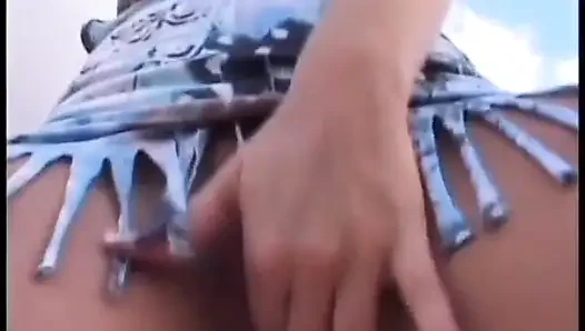 Gorgeous blonde babe lets lucky stud fuck her ass hard and deep
