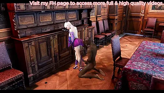 Хранитель виртуальных желаний с большими сиськами - 3D-анимация, хентай