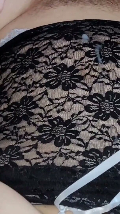 hairy butterfly pussy is fucked and her lover cums all over me | Clip 2