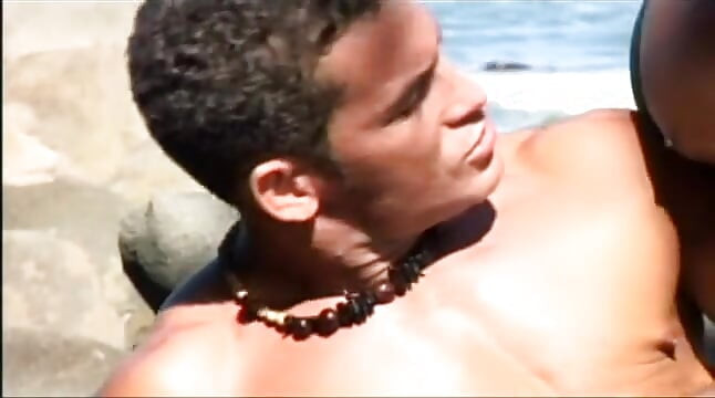 These two perfect guys enjoy anal on the beach
