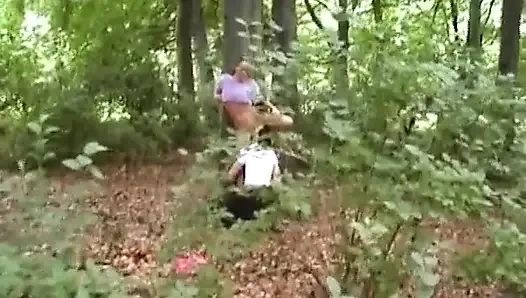 Perfect Babe From Germany Gets Fucked in Her Holes in Forest