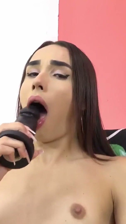 Tall Petite Trans Enjoys Solo Anal Toying and Masturbation | Clip 1