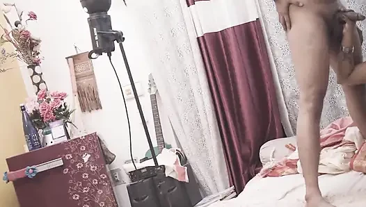 A Hardcore Threesome Sex of a South Indian Big Boobs Lady, Desi Girl