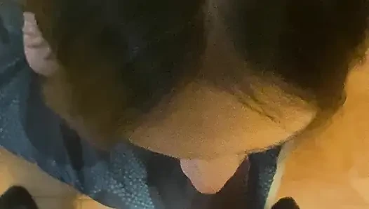 Angy is an expert at sucking cock to put it all down her throat