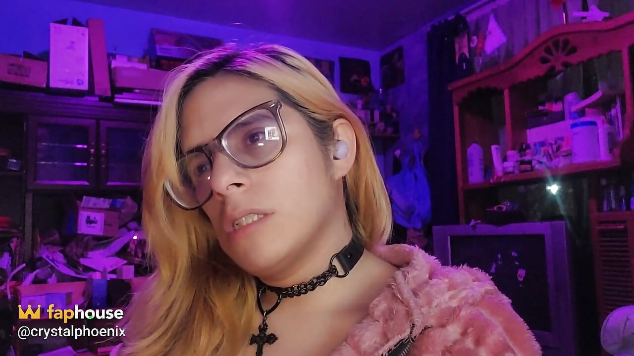 Sissy Wears a Sex Necklace at the Asmr Church