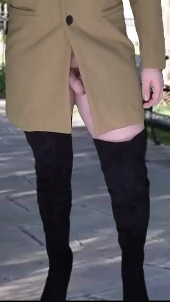 Iconic moment from "Shemale dick flash in public park"
